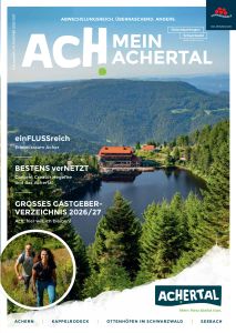Achertal Magazin Titelbild 2026 Blick auf den Mummelsee und das Hotel